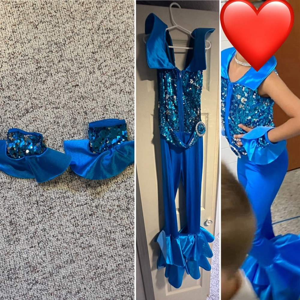 Weissman Shimmering Blue Dance Costume